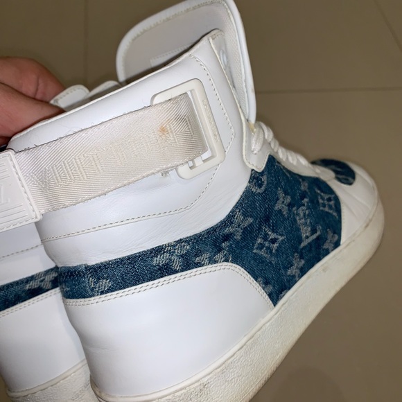 Louis Vuitton Leather/Denim Hightop - Picture 6 of 8